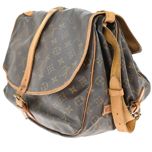 LOUIS VUITTON Saumur 35 Shoulder Bag Monogram Leather BN France M42254 39KB323 - Picture 4 of 16